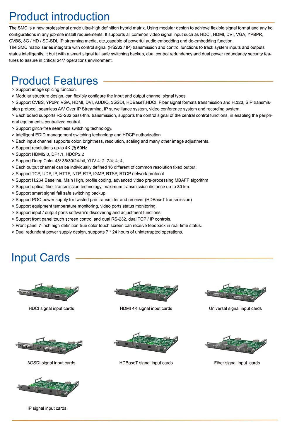 Modular hybird matrix switch | Distributed system | Fiber matrix switch |  Wireless extender Modular hybird matrix switch | Distributed system | Fiber matrix switch |  Wireless extender