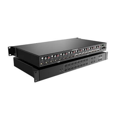 4K@60Hz 4:4:4 4K 8x8 Audio Matrix Switcher with IR RS232 and TCP/IP control