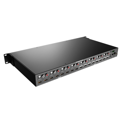 4K@60Hz 4:4:4 4K 8x8 Audio Matrix Switcher with IR RS232 and TCP/IP control