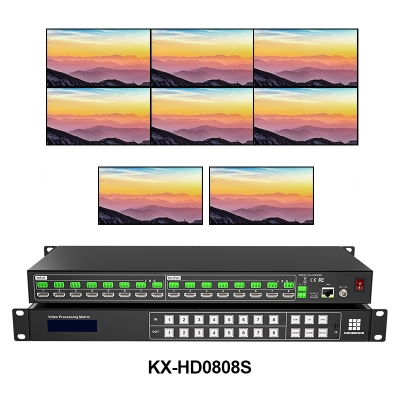 KX-HD0404/0808S 4K无缝切换矩阵